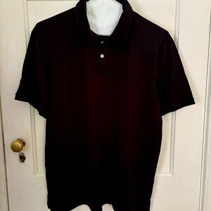 Calvin Klein Men's, Liquid Black Polo Shirt. 100% Cotton. Size L.  NWOT
